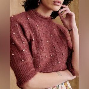 NWT - Sezane - Celeste Jumper - Vintage Pink - Small